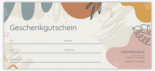 Designvorschau für Designgalerie: Gutscheinkarten Floristen