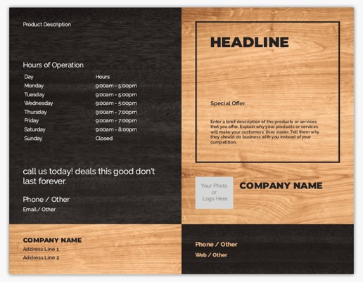 A logo wooden gray brown design with 1 uploads