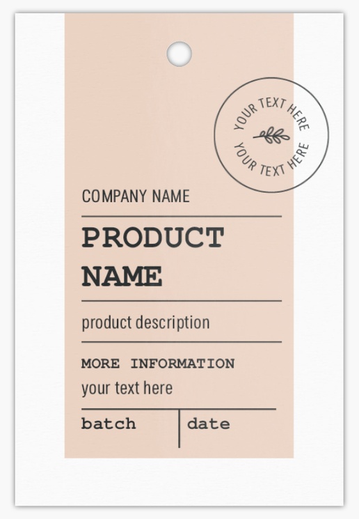 A batch number makeup cream gray design for Modern & Simple