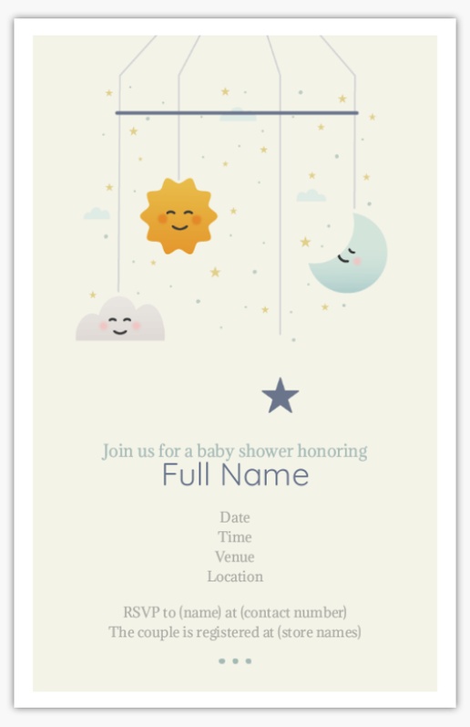 A sky baby yellow gray design for Type