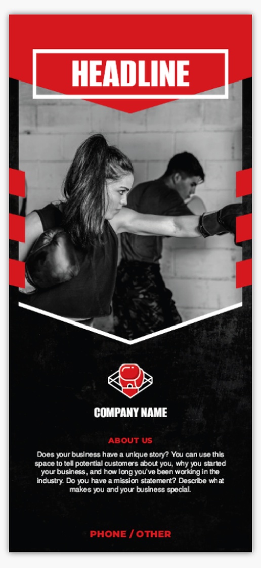 Design Preview for Sports & Fitness Custom Rack Cards Templates