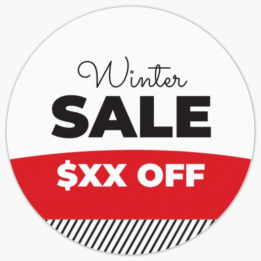 A winter sale clearance red black design