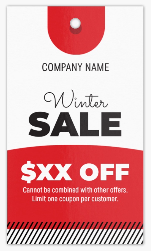 A discount seasonal sale red black design