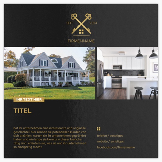 Designvorschau für Designgalerie: Postkarten Immobilienanwalt, Quadratisch (148 x 148 mm)