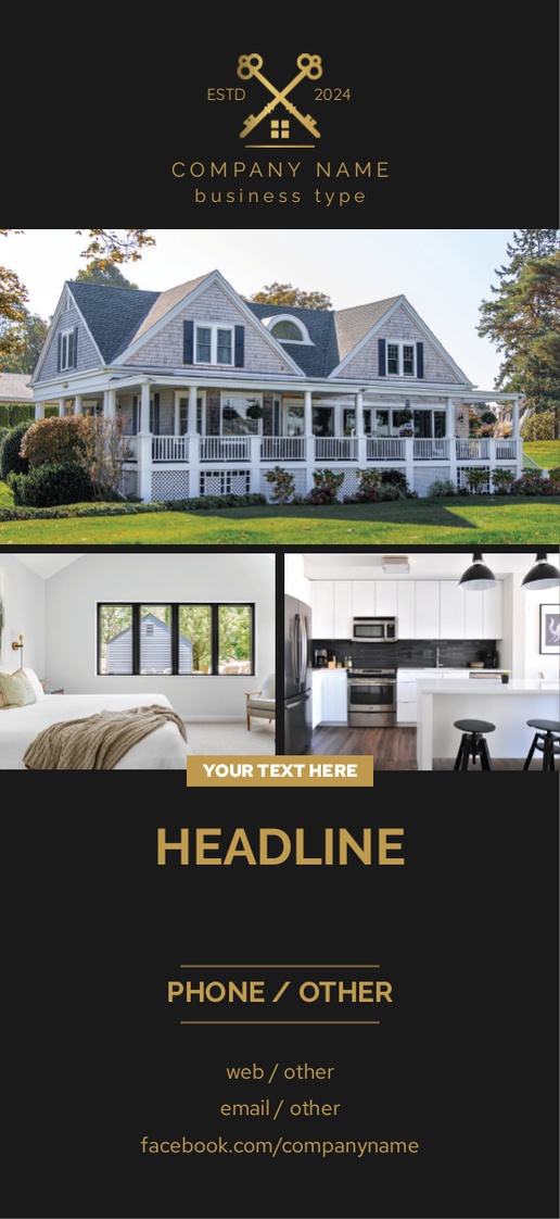 A property management home for sale gray black design for Elegant