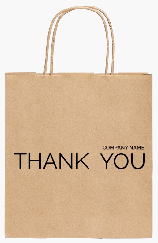 Design Preview for Design Gallery: Furniture & Home Goods Standard Kraft Paper Bags, 19 x 8 x 21 cm