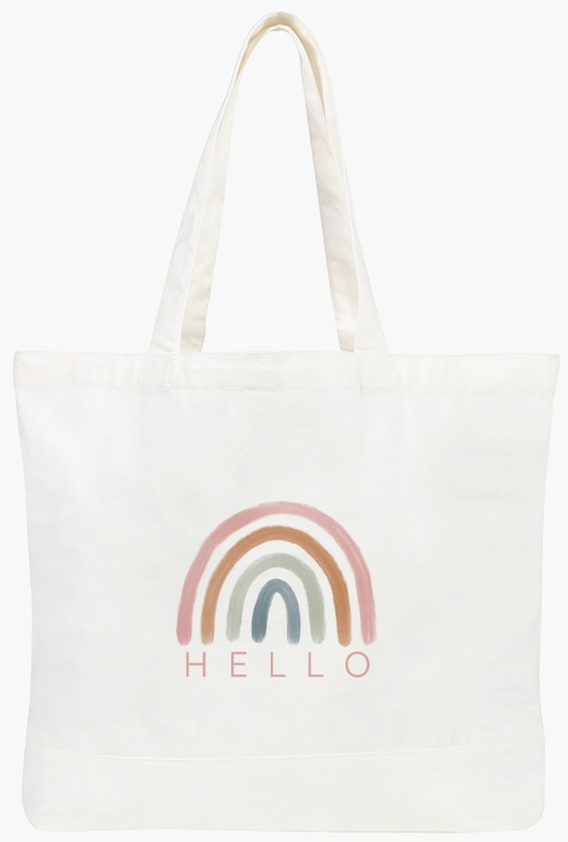 A hello rainbow rainbow brown pink design for Baby
