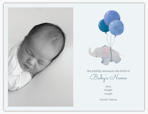 A cute baby elephant gray blue design for Animals with 1 uploads