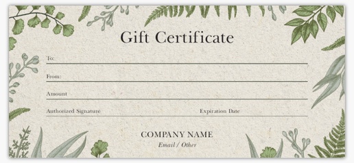 Design Preview for Design Gallery: Health & Wellness Gift Vouchers