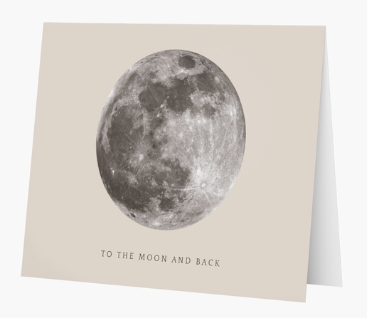 A the moon mother's day gray design