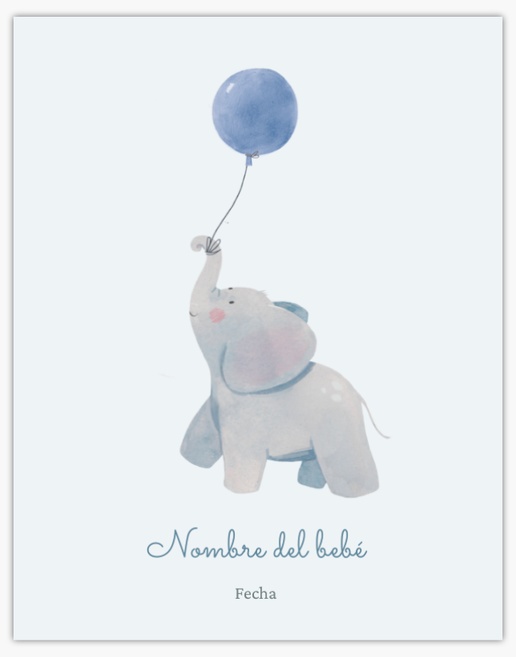 Un elefante con globo fotos 1 diseño gris para Bebés