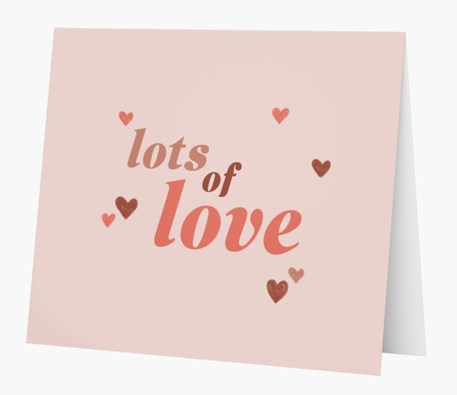 A valentine lots of love pink gray design for Holiday