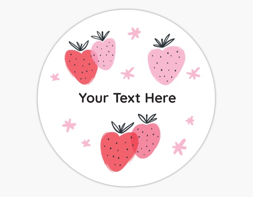 A cute i like you berry much black pink design for Valentine's Day