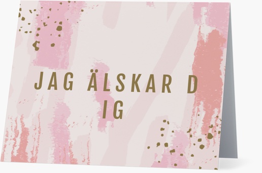Förhandsgranskning av design för Designgalleri: Alla Hjärtans Dag Korrespondenskort, Vikt 13,9 x 10,7 cm
