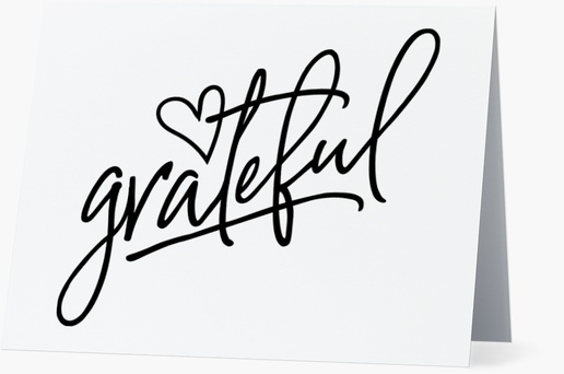 Design Preview for Design Gallery: Typographical Personalized Note Cards, Folded 5.5" x 4"