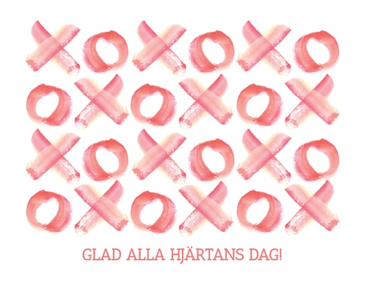 Förhandsgranskning av design för Designgalleri: Alla Hjärtans Dag Korrespondenskort, Enkelt 13,9 x 10,7 cm
