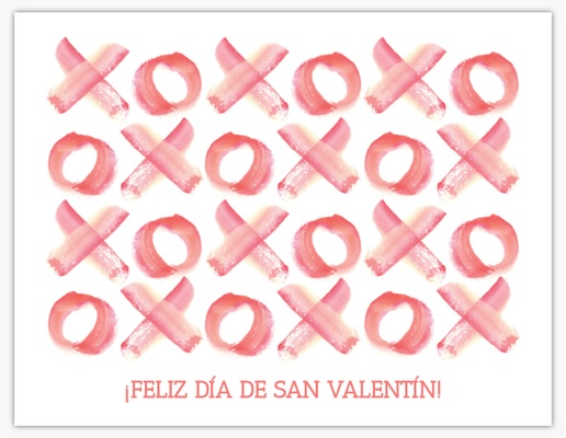 Un valentine amor diseño blanco rosa para Días festivos
