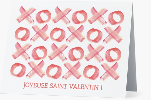 Aperçu du graphisme pour Galerie de modèles : cartes de correspondance pour saint valentin, Pliées 13,9 x 10,7 cm