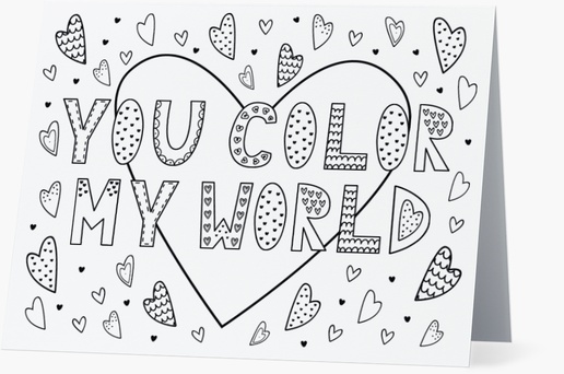 A cute kidsvalentines white gray design for Valentine's Day