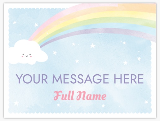 A regnbåge födelsedag inbjudan invitation d'anniversaire arc-en-ciel white cream design for Baby