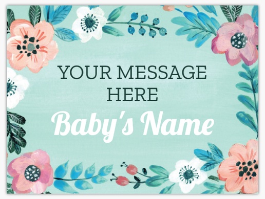 Design Preview for Design Gallery: Baptism & Christening Lawn Signs, 18" x 24" Horizontal