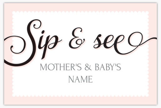 Design Preview for Baby Shower Lawn Signs Templates, 18" x 27" Horizontal