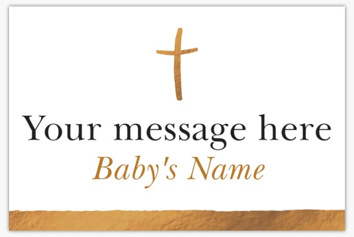 Design Preview for Baptism & Christening Lawn Signs Templates, 24" x 36" Horizontal