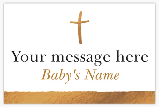 Design Preview for Design Gallery: Baptism & Christening Lawn Signs, 12" x 18" Horizontal