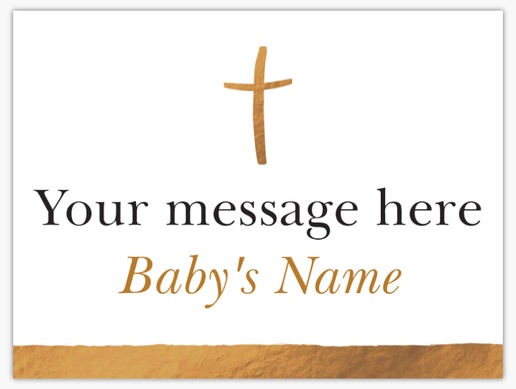 A foil lettering white brown design for Religious
