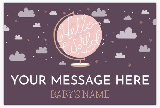 Design Preview for Baby Lawn Signs Templates, 18" x 27" Horizontal