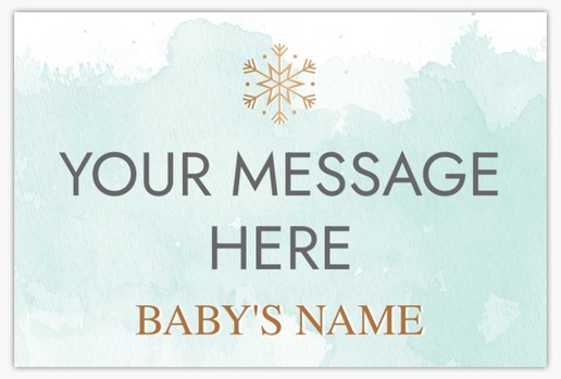 Design Preview for Baby Lawn Signs Templates, 12" x 18" Horizontal