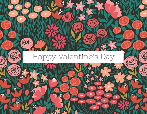 Design Preview for Design Gallery: Valentine's Day Note Cards, Flat 13.9 x 10.7 cm