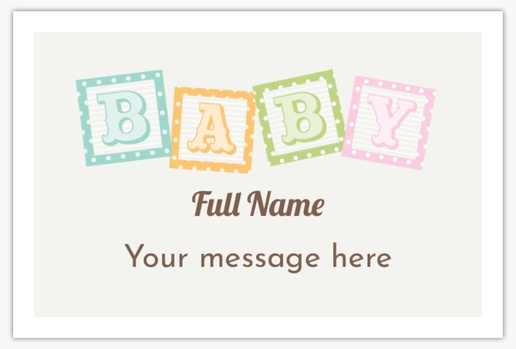 Design Preview for Design Gallery: Baby Lawn Signs, 12" x 18" Horizontal