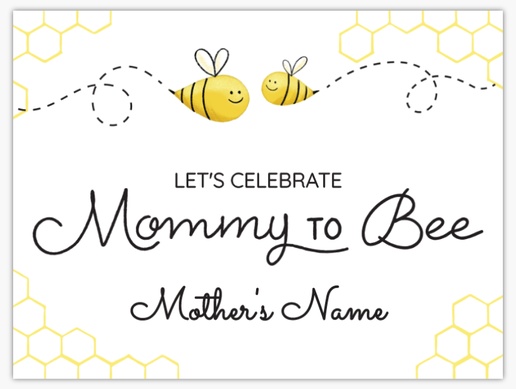 A bee bee baby shower black yellow design for Animals