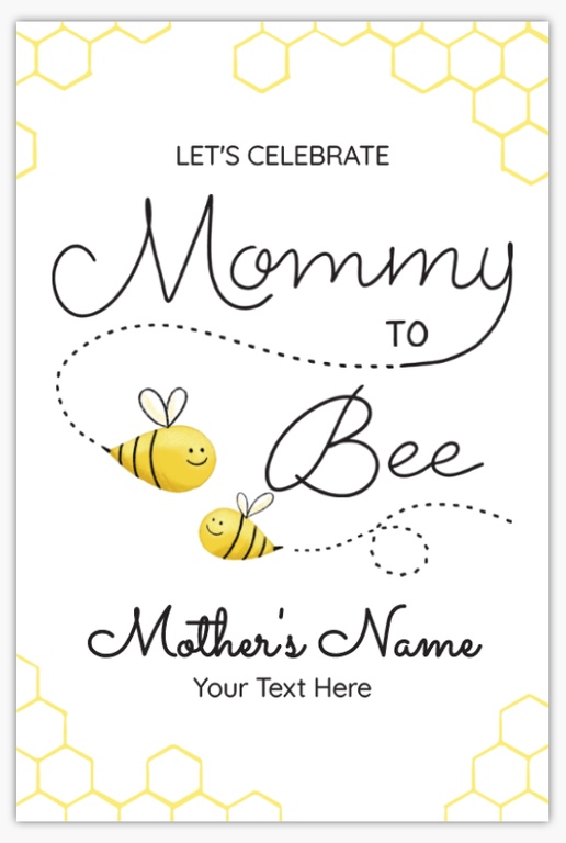 Design Preview for Baby Lawn Signs Templates, 18" x 27" Vertical