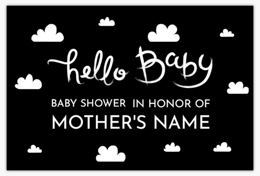 A baby shower sky black white design for Events