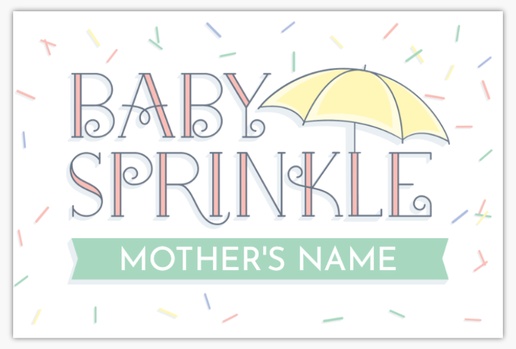 A sprinkles umbrella gray white design for Baby
