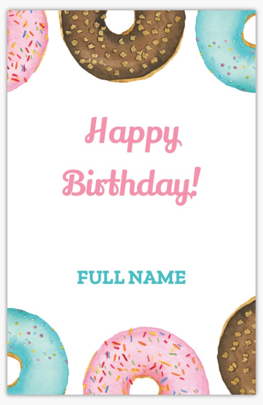 Design Preview for Design Gallery: Adult Birthday Foam Boards, 11" x 17"