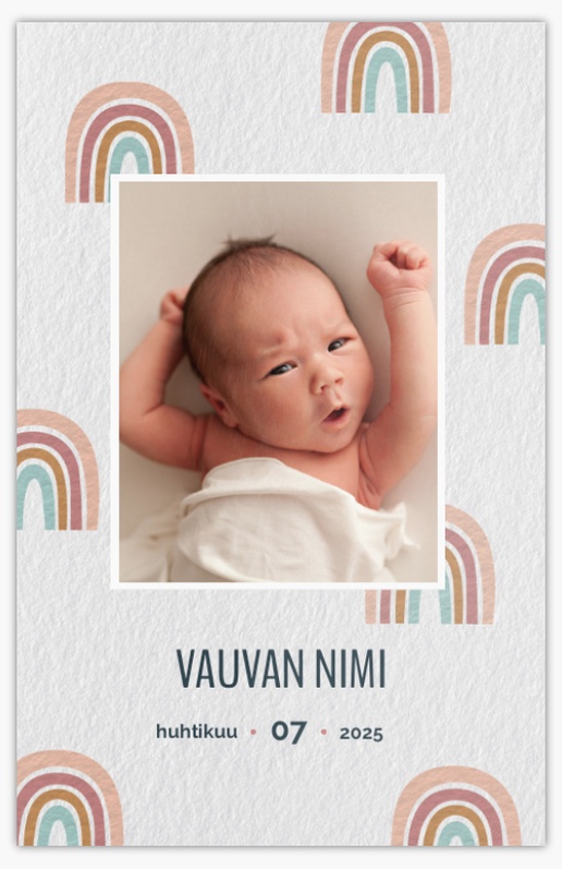 Mallin esikatselu Mallivalikoima: Adoptiouutiset Vauvakortti, 18.2 x 11.7 cm