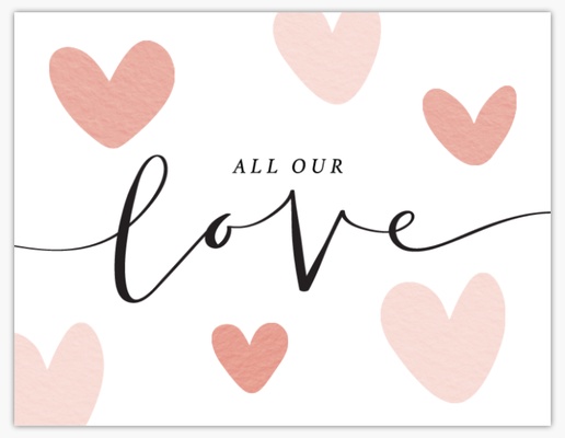 A all our love pink hearts pink design for Holiday