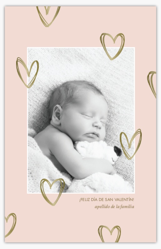 Un tarjeta de san valentín lindo diseño blanco gris para San Valentín con 1 imágenes