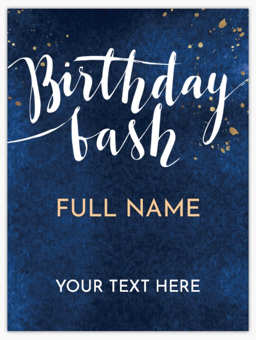 Design Preview for Birthday Foam Boards Templates, 18" x 24"