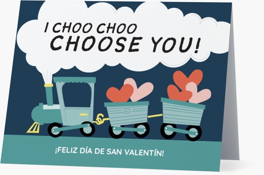Un lindo tarjetas de San Valentín para niños diseño negro gris para San Valentín