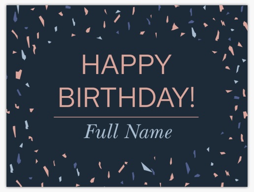 A whimsical modern gray design for Adult Birthday