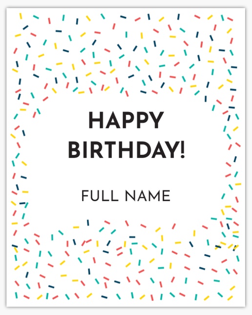 Design Preview for Design Gallery: Adult Birthday Foam Boards, 16" x 20"
