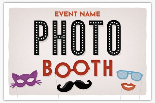A photo booth poster photo booth sign white black design for Graduation