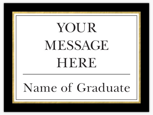 A border gold white black design for Graduation