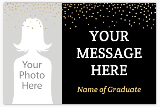 A 1 image graduate black brown design for Occasion with 1 uploads