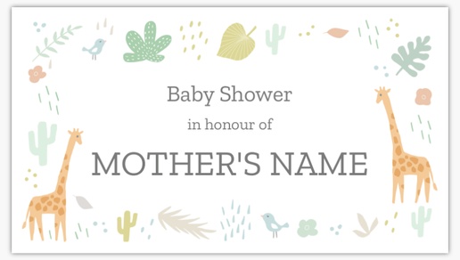 Design Preview for Design Gallery: Baby Shower Vinyl Banners, 1.7' x 3' Indoor vinyl Single-Sided