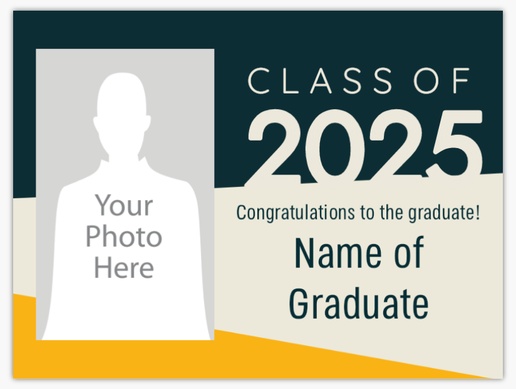 A funandfresh 3 picture gray design for Graduation Party with 1 uploads